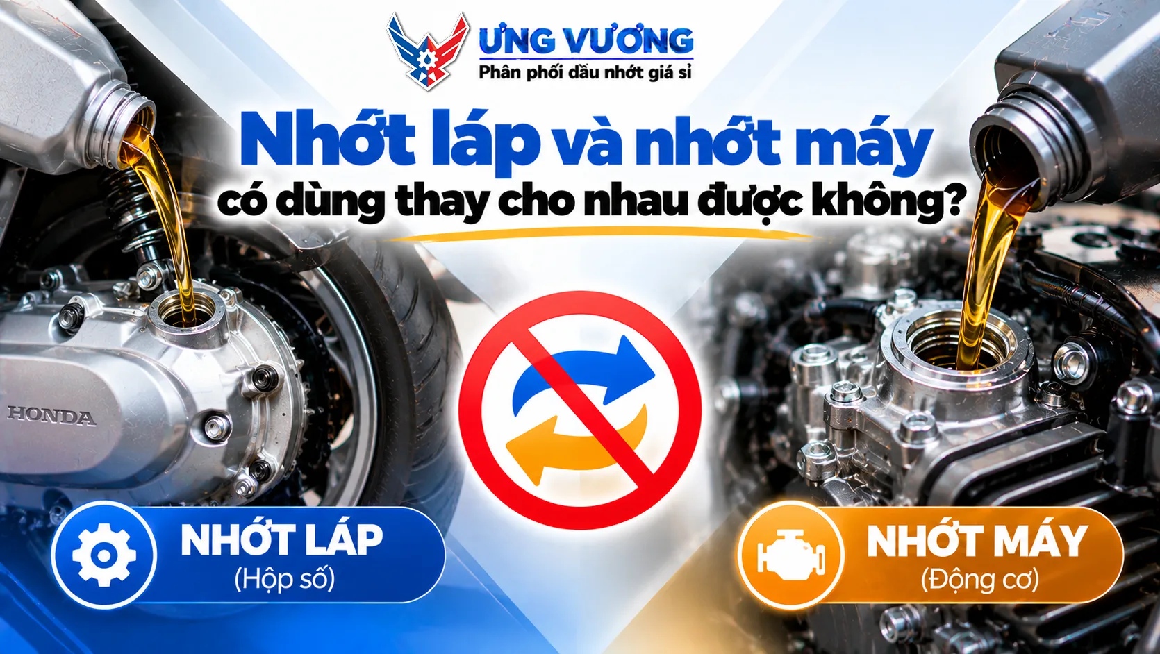 Nhớt láp và nhớt máy có dùng thay cho nhau được không?