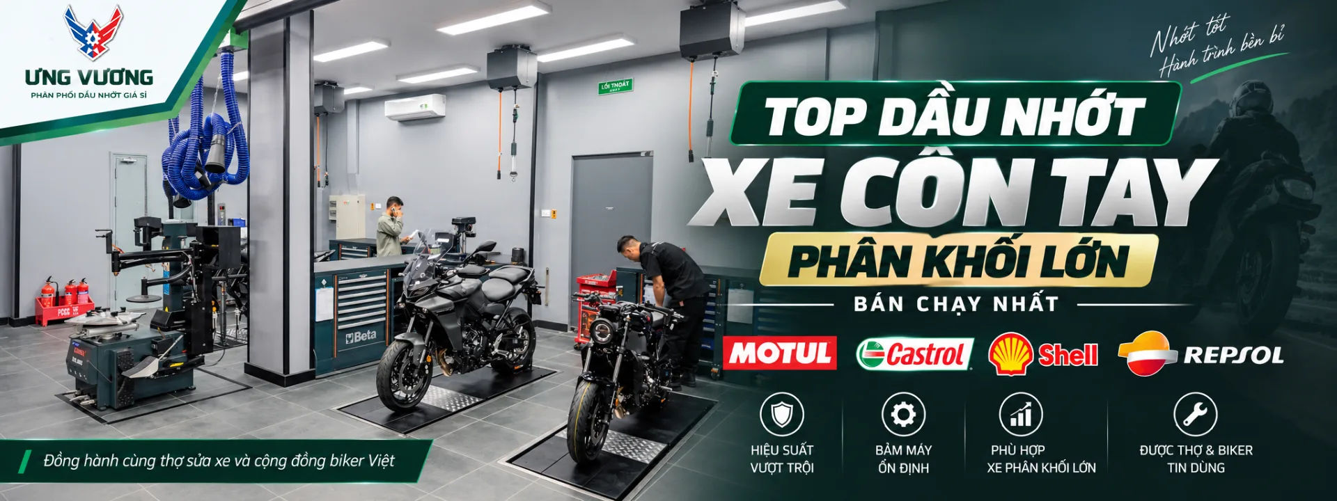 Top Dầu Nhớt Xe Côn Tay Phân Khối Lớn Bán Chạy Nhất