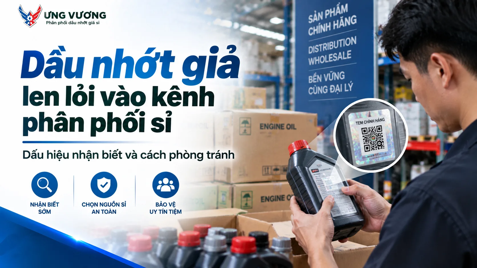 Dầu nhớt giả len lỏi vào kênh phân phối sỉ: Dấu hiệu nhận biết và cách phòng tránh