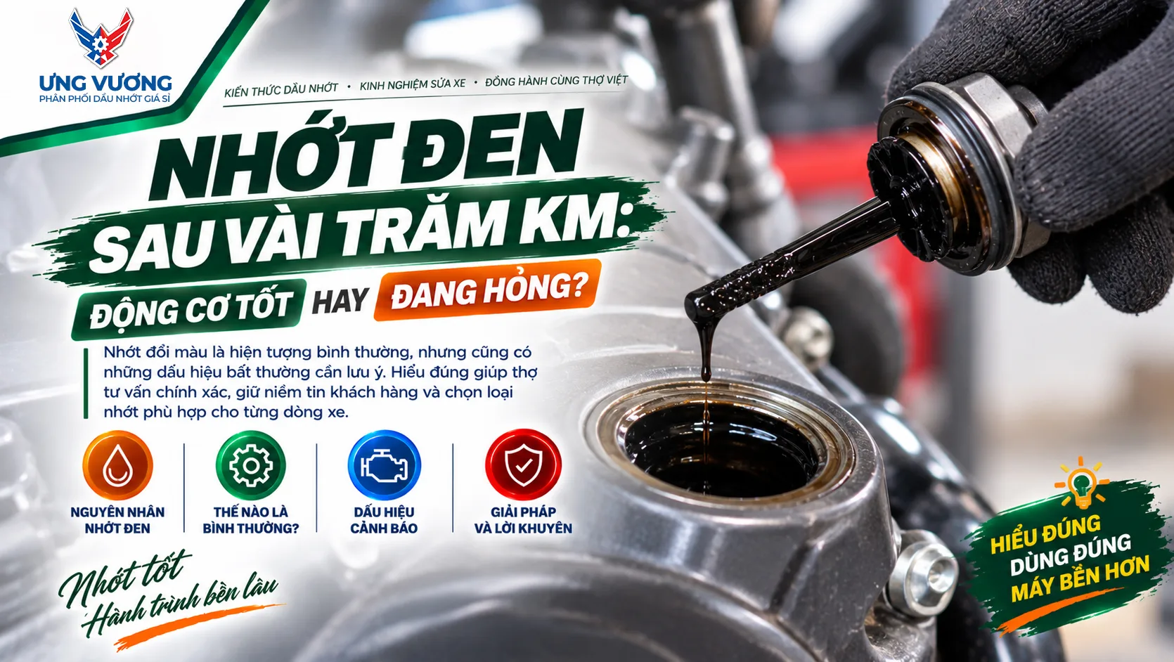 Nhớt Đen Sau Vài Trăm Km: Động Cơ Tốt Hay Đang Hỏng?