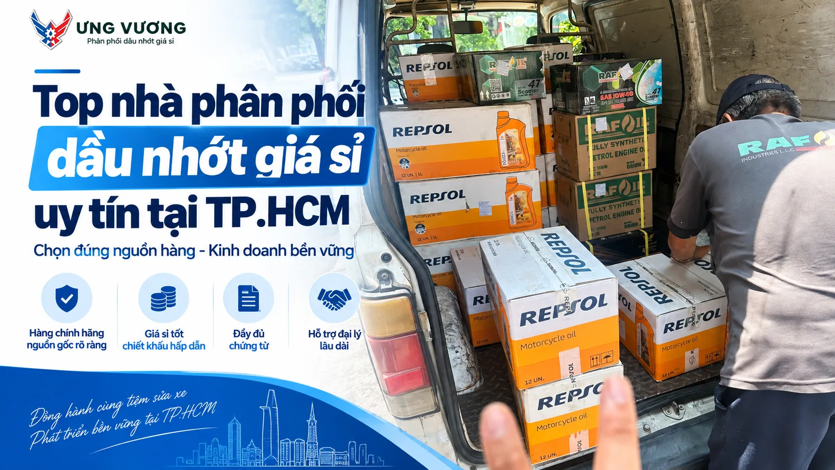 Top nhà phân phối dầu nhớt giá sỉ uy tín tại TP.HCM