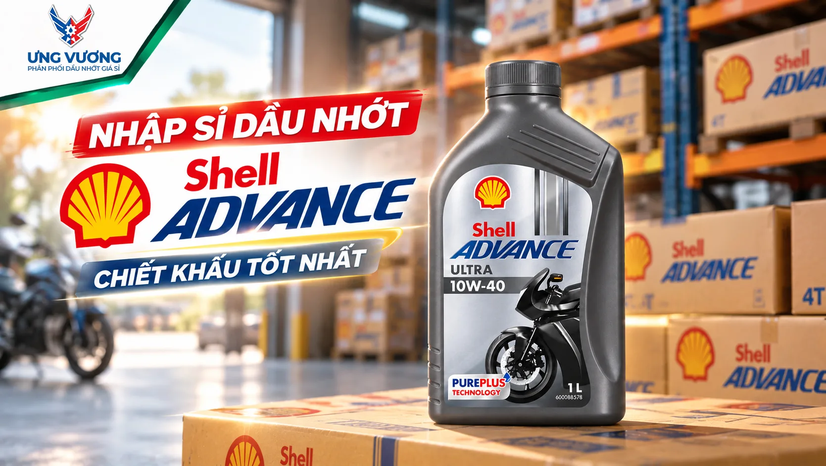 Nguồn Nhập Sỉ Dầu Nhớt Shell Advance Chiết Khấu Tốt Nhất