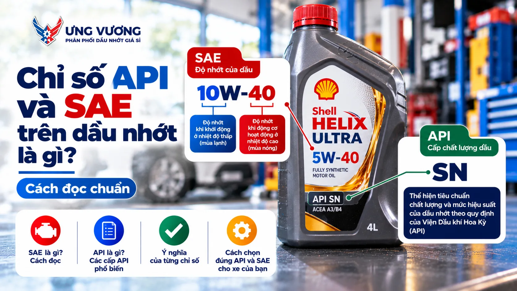 Chỉ số API và SAE trên dầu nhớt là gì? Cách đọc chuẩn