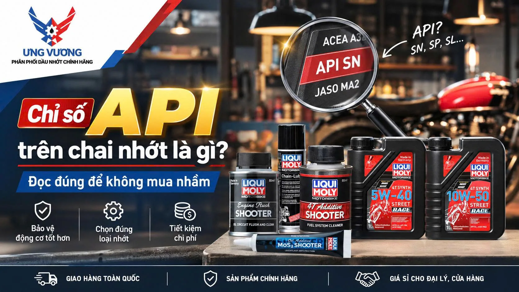 Chỉ số API trên chai nhớt là gì? Đọc đúng để không mua nhầm