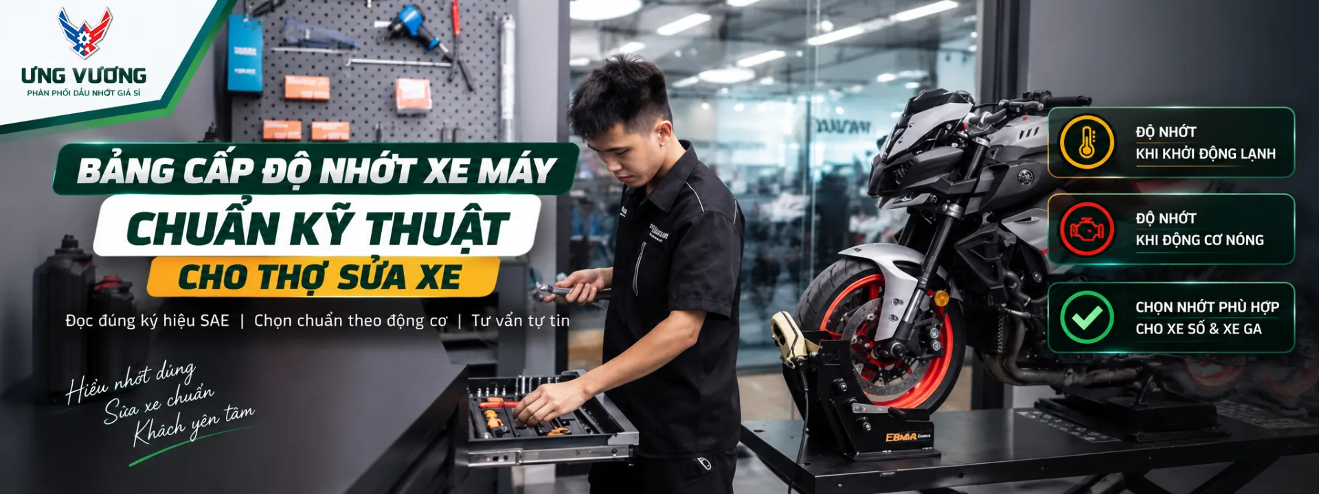 Bảng Cấp Độ Nhớt Xe Máy Chuẩn Kỹ Thuật Cho Thợ Sửa Xe