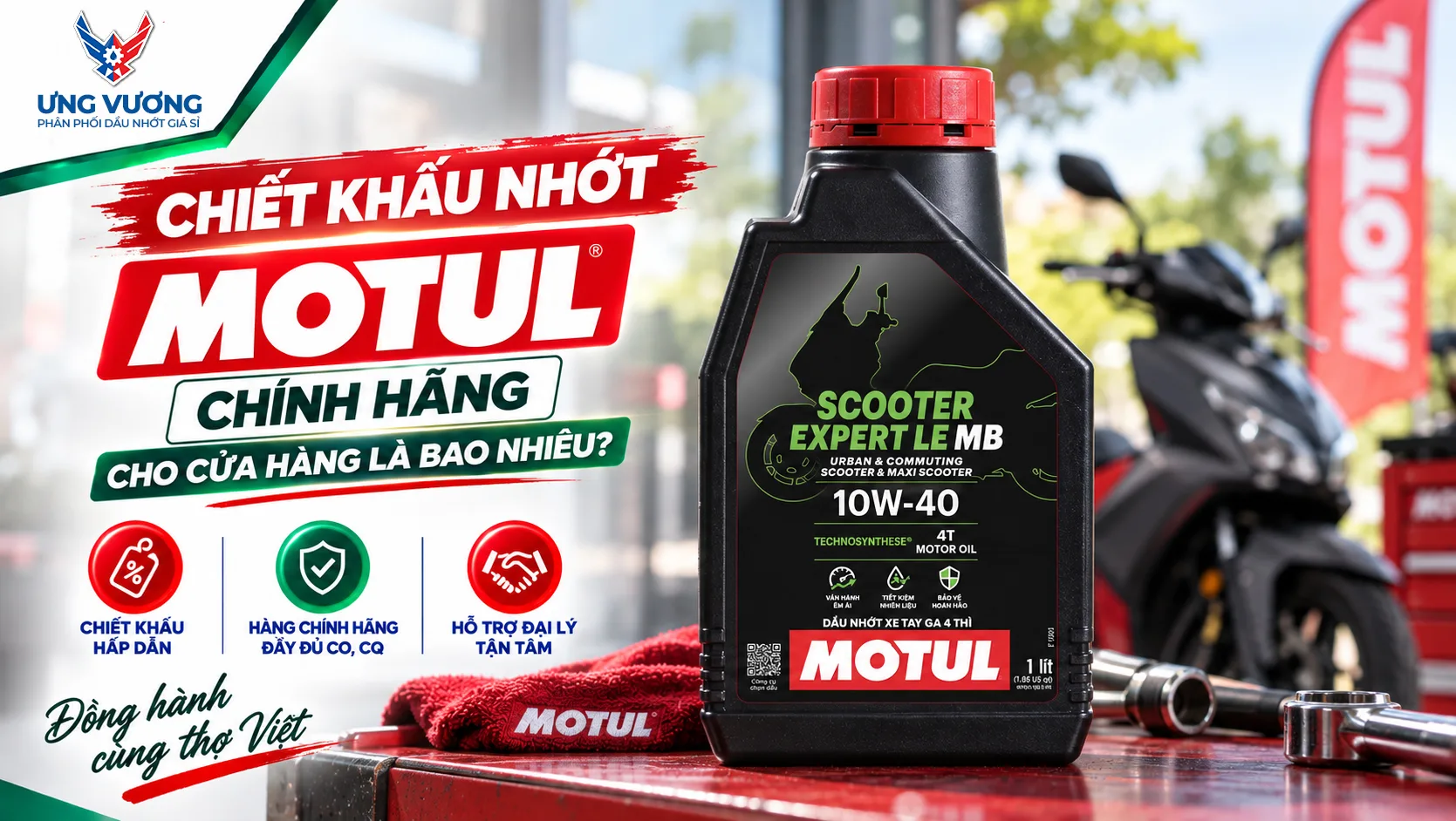 Chiết Khấu Nhớt Motul Chính Hãng Cho Cửa Hàng Là Bao Nhiêu?